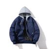 American Trend Pilot Jacket Couple Casual Solid Baseball Coat Mens Cotton