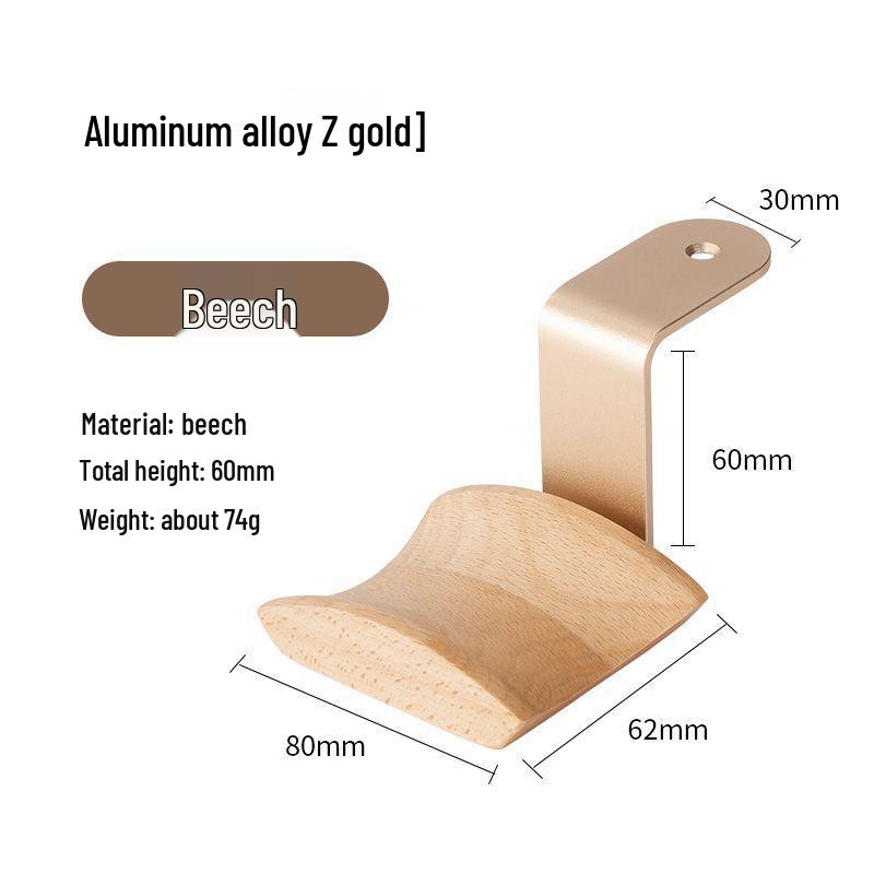 Walnut Wood & Metal Heavy Duty Headphone Stand