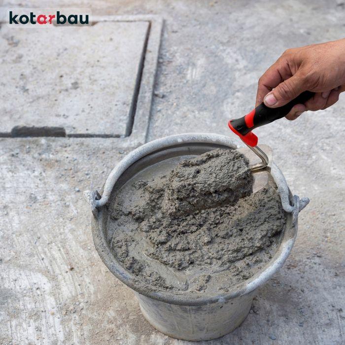 128 Mm X 100 Mm Stainless Steel Masonry Trowel with Rubber Handle - KOTARBAU®