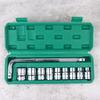 10Pcs/Set Socket Wrench 1/2-Inch Drive With Way Quick Released Hex Socket Ratchet Handle And Bent Rod Mechanic Tool Kit