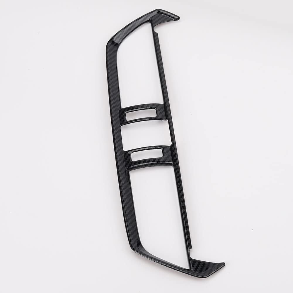 LEXLEY Carbon fiber Style Center Console Middle Air Vent Trim OEM Decoration Cover For Toyota 2019-2024 RAV4 Liminid/XLE preminm/adventure/TRD