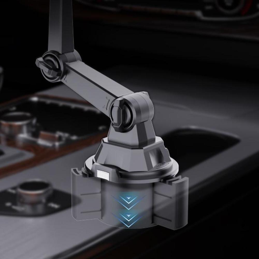 CP252A Suport Multifuncțional pentru Pahar Auto, Suport cu Clemă pentru Telefon Mobil cu Tavă Dublă pentru Alimente