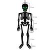 Felt Decoration Halloween Skeleton Figures Flashing Skull Ghost Pendants Haunted House Decor Spider Witch Bat Pendants