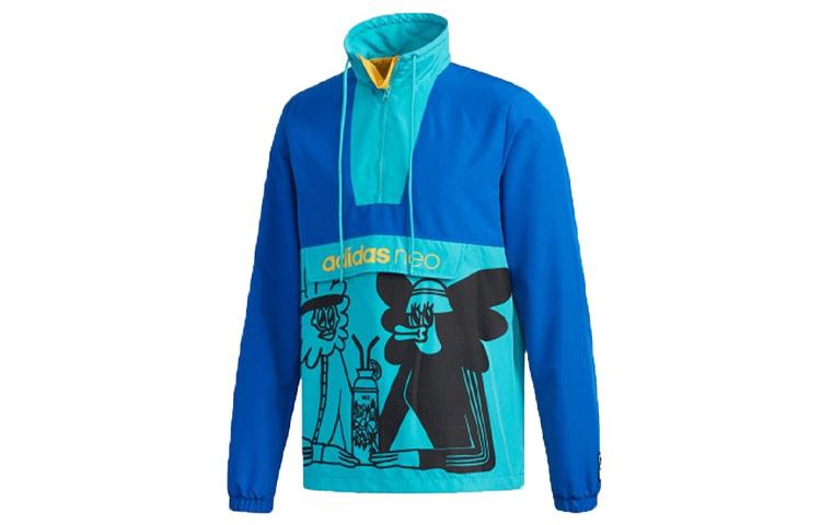 Adidas Neo Jackets Unisex Blue Stand Collar Moderate Other FU3589 M