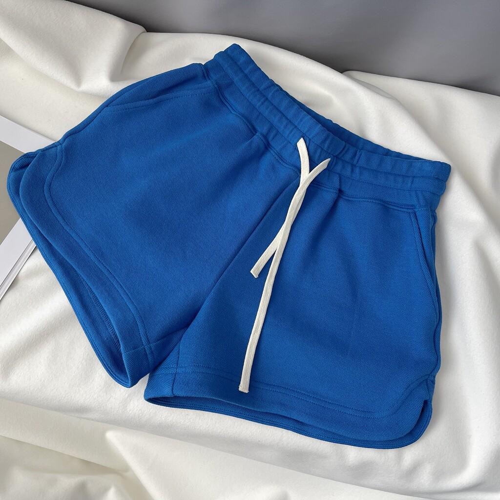 Women's A-line Slimming Terry Cotton Sport Shorts for Summer