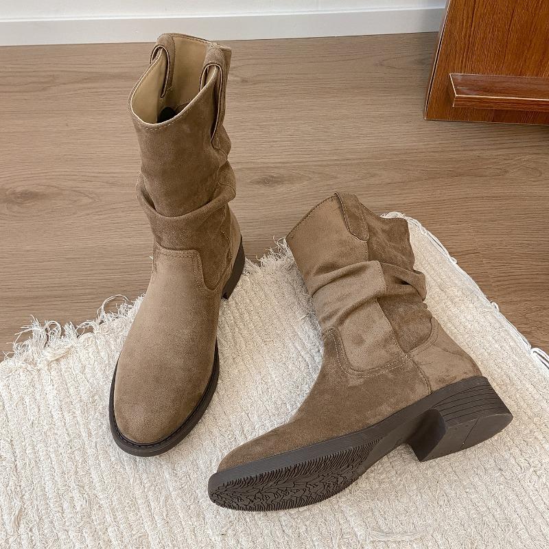 

Thick-soled Shoes, Ankle Boots, Short Boots, Chunk-heeled Boots, Women s Shoes, New Style Boots 40 хакі