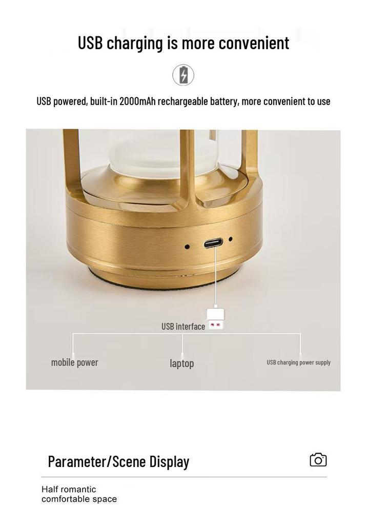 Creative LED Night Light Bar - Aluminum Alloy Bedside & Desktop Decorative Lamp