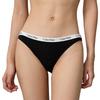Calvin Klein Jacquard Narrow Waist Cotton Sexy Bikini Triangle Underwear Women Underwear Black D1618O-001