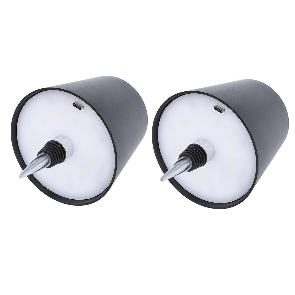 2pcs Cordless RGB Bottle Lamp Stylish Minimalist Embedded Touch Control Rechargeable Wine Bottle