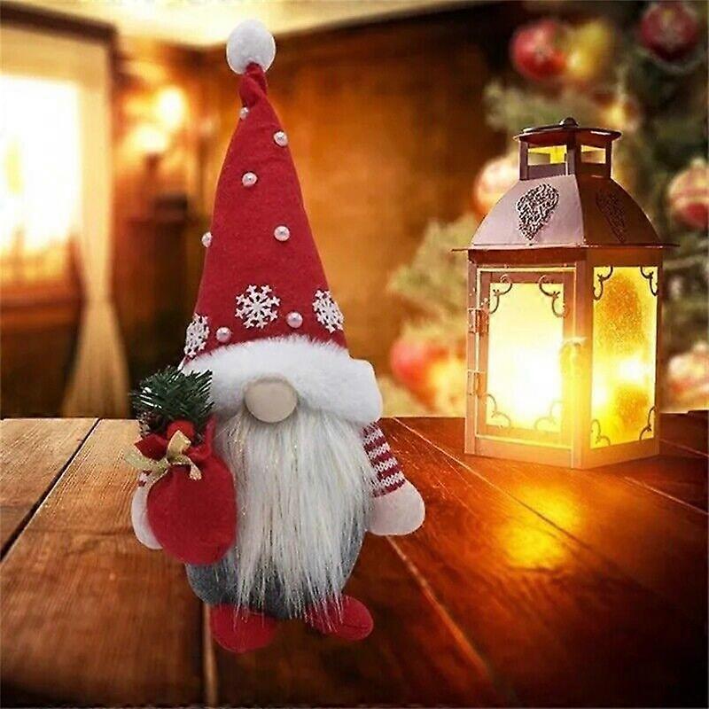 Plush Gnome Dwarf Faceless Doll Merry Christmas Decoration For Home Ornament