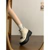 Muffin thick-soled black Martin boots women's autumn and winter new versatile short tube slim short boots