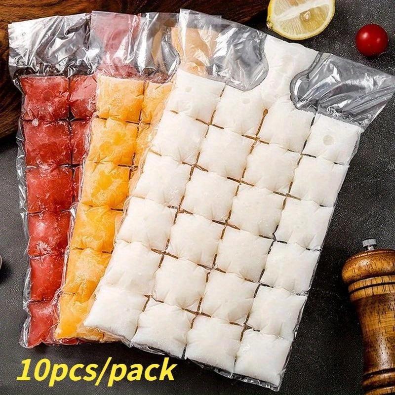 10ks/balení Forma na led Jednorázové samotěsnící sáčky na kostky ledu Průhledné Rychlejší zmrazení Sáček na výrobu ledu Kuchyňské pomůcky