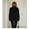 Ladies Cozy Fleece Hooded Coat Warm Casual Plush Outerwear