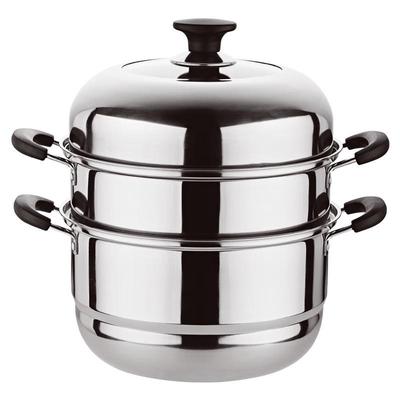 Adneny 28cm 2-Etagen Edelstahl Dampfkochtopf