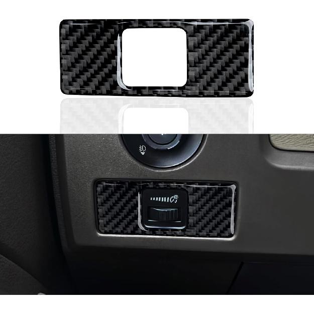 Car Carbon Fiber Dashboard Trument Panel Strip Sticker Cover Interior Trim Decal for Ford F150 2009 2010 2011 2012 2013 2014 Accessories