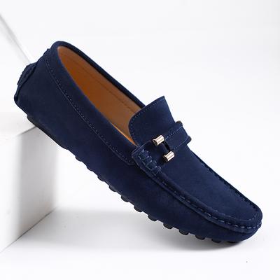 Mens Shoes Outdoor Men Fashion Leather Walking Shoes New Comfortable Male Loafers High Quality Men's Slip On Business Footwear