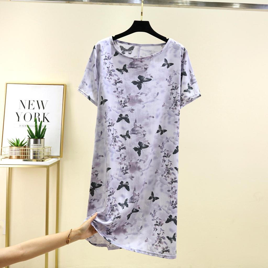 Women's Floral Mid-Length Summer Dress: Perfect for Cool Spring and Vacation Wear