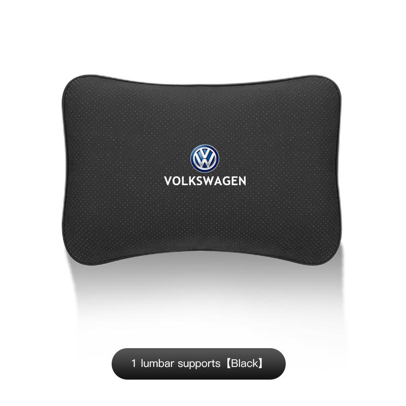 Hijk1 Car Neck Pillow Seat Headrest Automatic Memory Cotton Protective Pad For VW Golf T‑Roc Tiguan Polo Passat T‑Cross Taigo ID.4