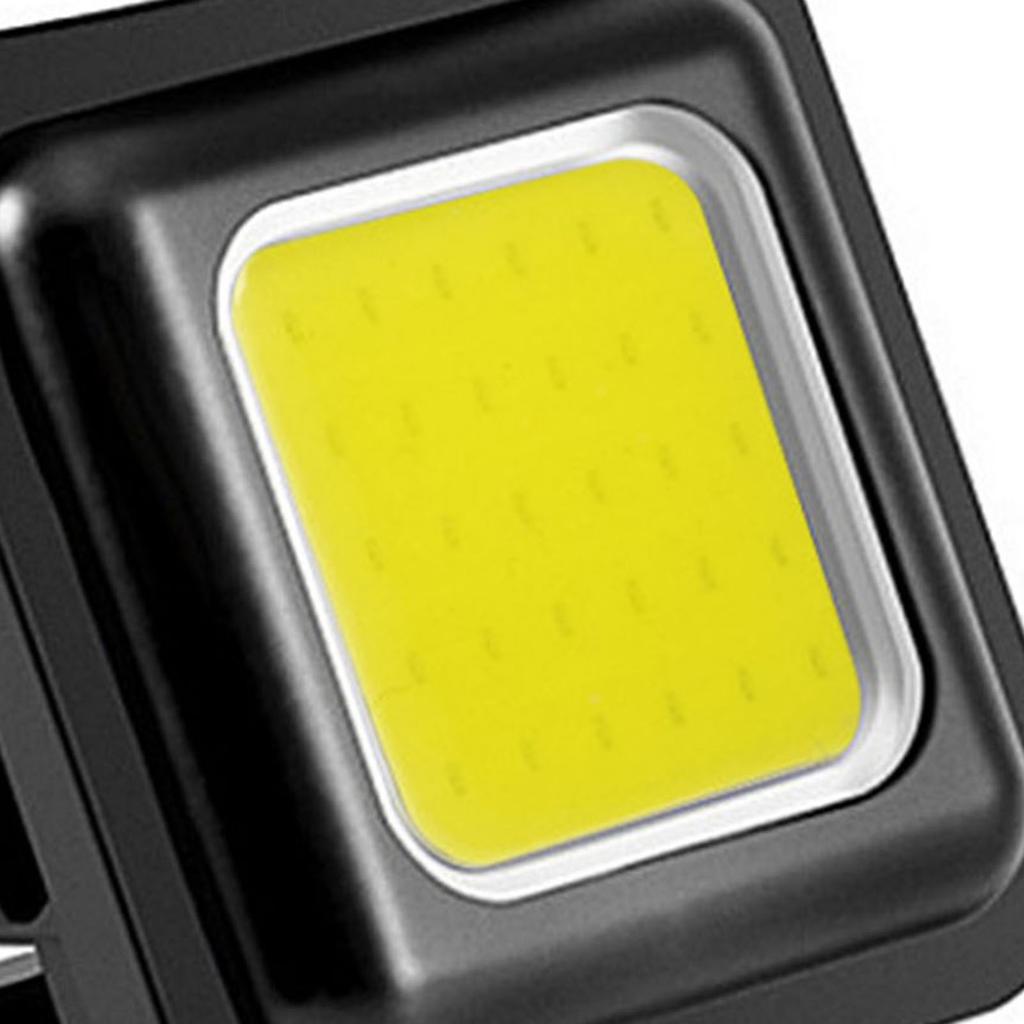 Mini COB Working Light High Brightness Portable Strong Magnetic USB Charging Foldable LED Keychain Flashlight