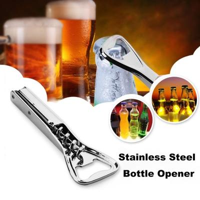 Stainless Steel Bottle Opener for Weak Hands Durable Manual Lid Gripper Opener And Can Opener Tool Multifunctional Jar Opener for Seniors with