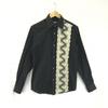 USED/Made In Japan TORNADO MART Lace Decoration Long Sleeve Shirt M Men Black Cotton 100%