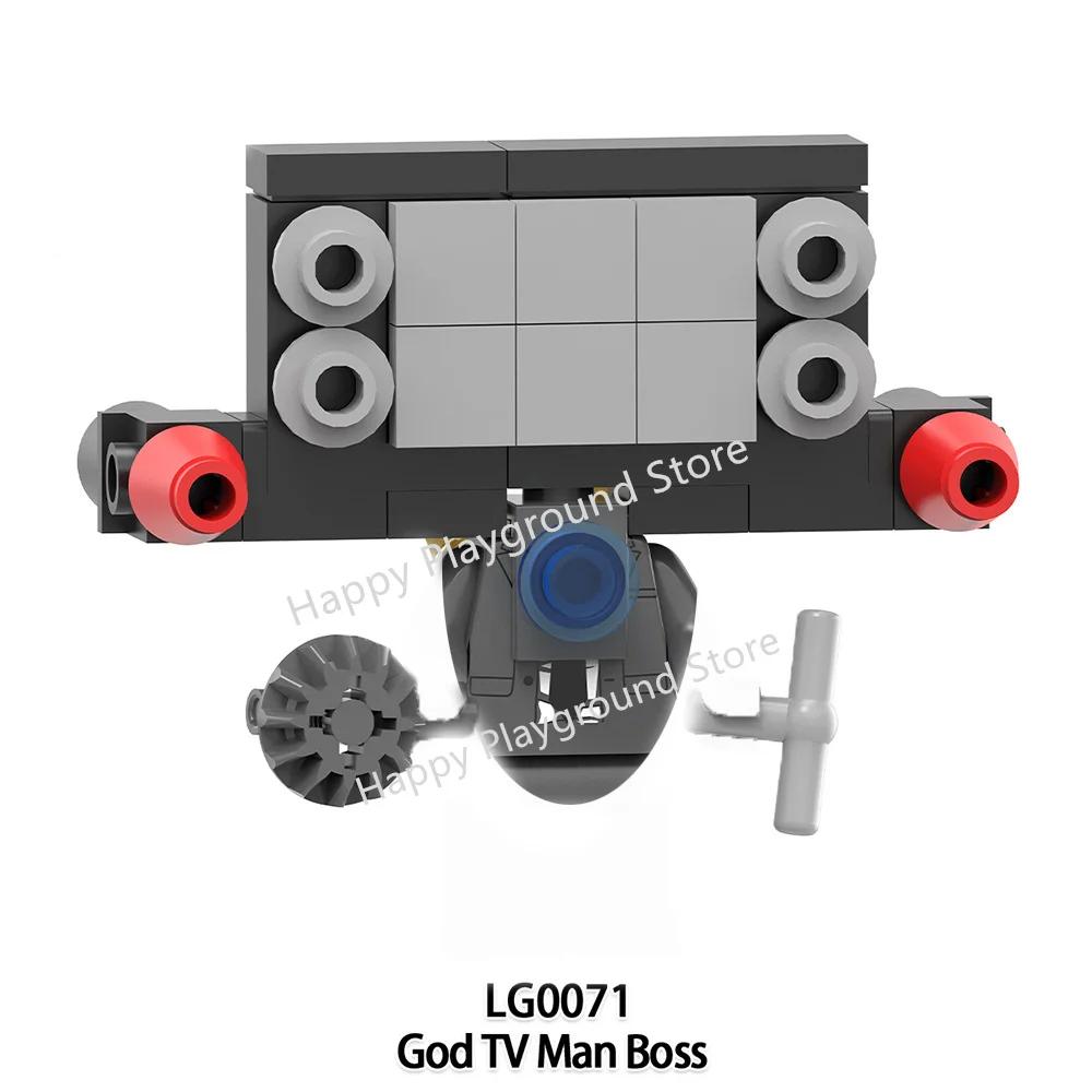 New Skibidi Toilet Man Anime Cartoon Bricks Dolls Figure Cameraman Speakerman TV Man Action Bricks Toy Figures Building Blocks