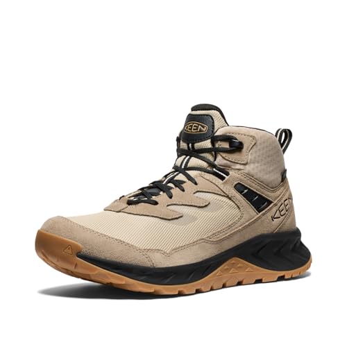 KEEN HIGHTRAIL MID WP Waterproof Trekking Shoes in Brindle/Oak Buff