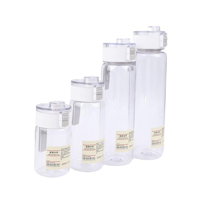 350/550/800/1000Ml Water Bottle Portable Plastic Water Bottles Transparent Cups With Time Scale Large Capacity Sports Bottles