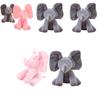 Gray Peek-a-boo Musical Plush Elephant Toy Soft Adorable And Perfect For Toddlers