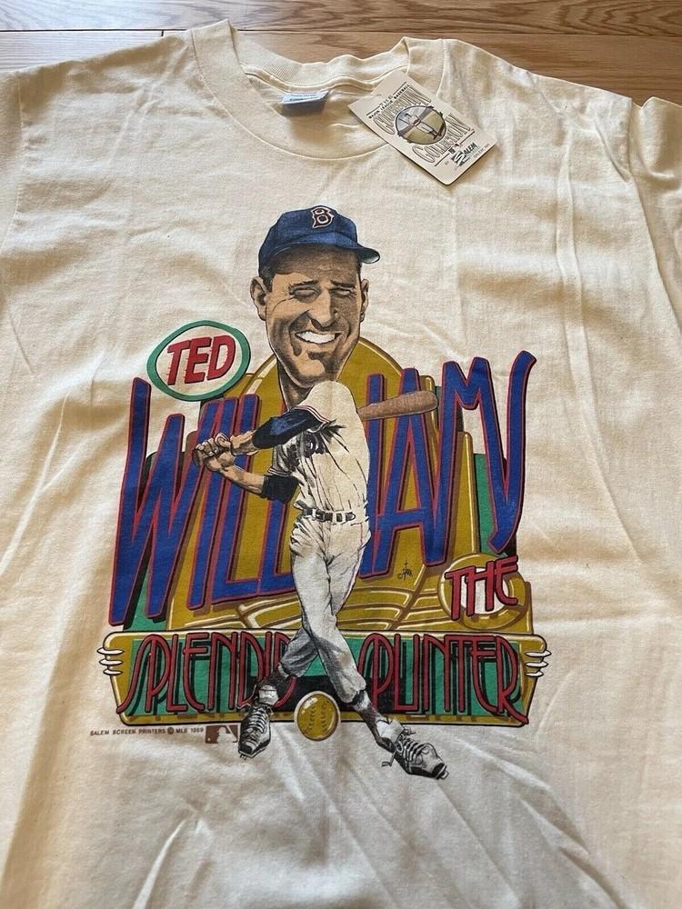 Ted Williams Splendid Splinter 1989 Boston Red Sox Shirt Reprint S-5XL Unisex T-Shirt L