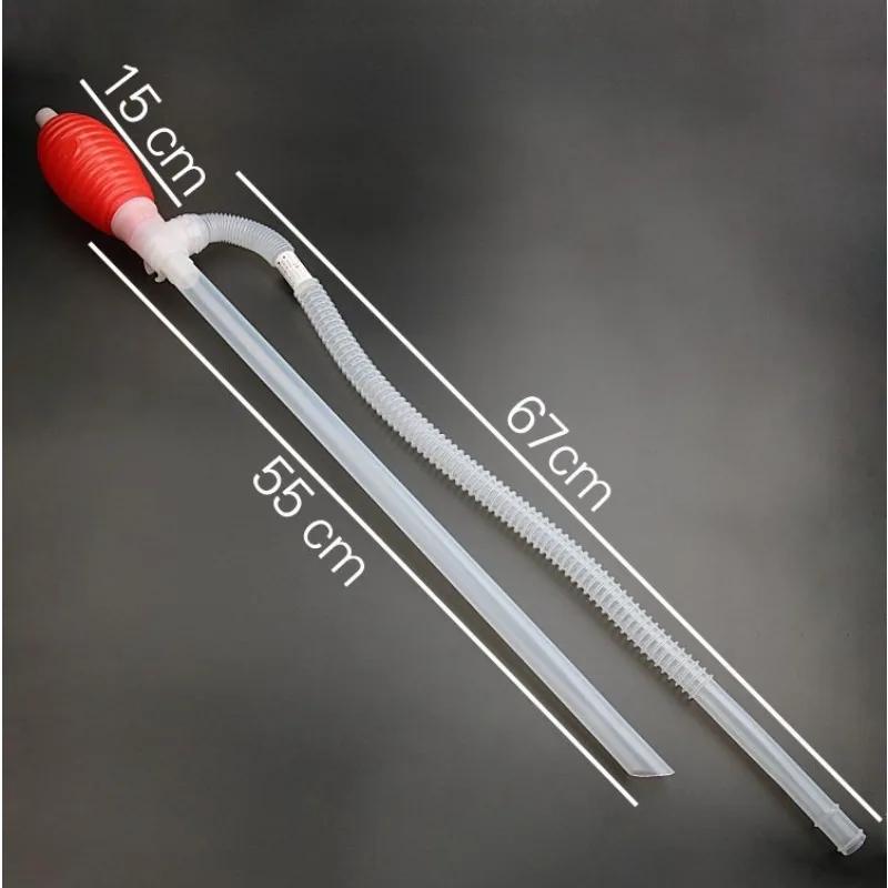 Universal Car Fuel Transfer Siphon Pump Large Squeezing Syphon for Lawn Mowers Manual Pumping Petrol Water Alcohol Transfer