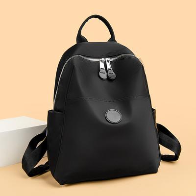 Zaino Piccolo alla Moda da Donna in Nylon Impermeabile per Viaggio e Pendolarismo, Semplice Cartella Scolastica in Tela