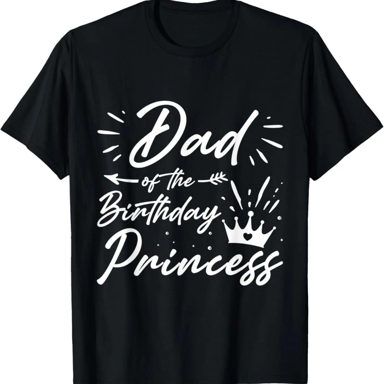 

Dad Of The Birthday Princess Funny Dad Of Girl T-Shirt XXXXXL чорний