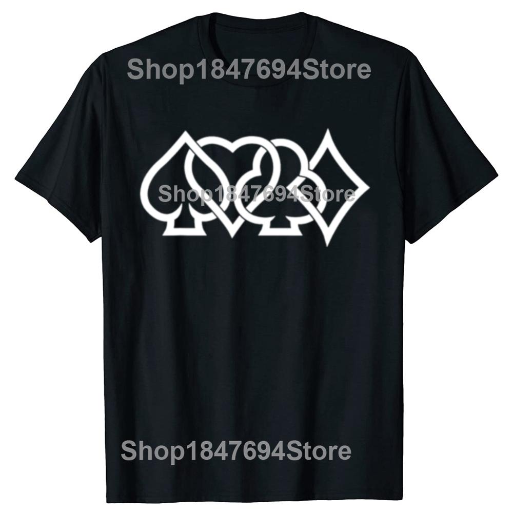 Funny Poker Player Graphic 100% Cotton T-shirts Men Women Fashion Casual Tshirt Loose Oversized Streetwear Hold'Em Poker T Shirt