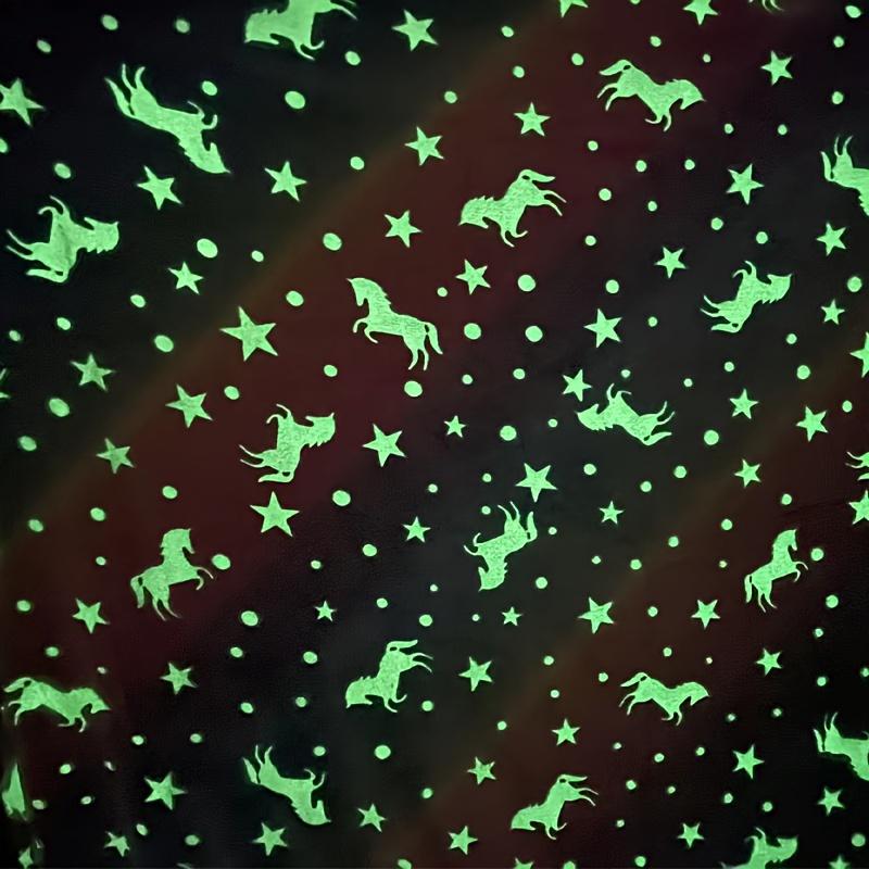 Glow-in-the-Dark Mermaid Starry Night Sleeping Bag - Soft Flannel Rainbow Blanket for Cozy Bedtime Comfort