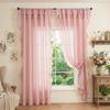 1 Panel Raff-Fenstervorhang, Romantische Raff-Vorhänge für Schlafzimmer, Wohnzimmer oder Esszimmer Bauernhaus Hütte Heimdekoration