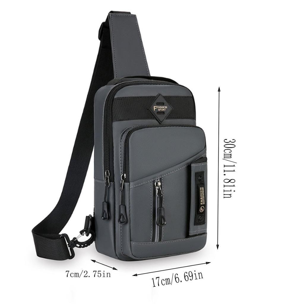 Fashion Casual Chest Bag Business Sports Small Backpack Commute Outdoor Bag Korean Version Shoulder Bag Crossbody Bag A Bag