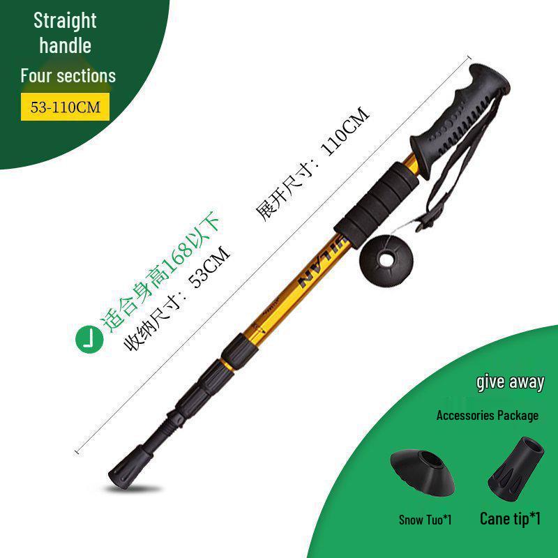 Telescopic Folding Multi-functional Hiking Poles for Men, Women, and Children - Self-defense and Mountain Climbing Walking Sticks by Chun Chu.