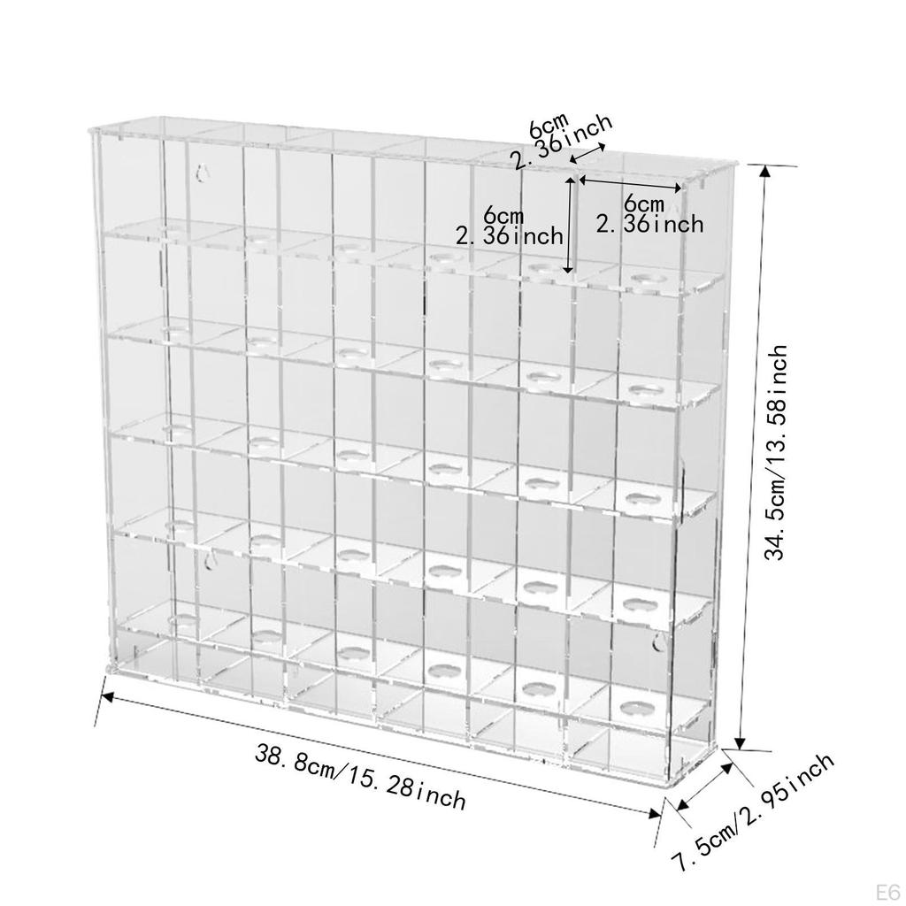 Acrylic Display Case for Golf Balls, Wall Mount Holder Collectibles