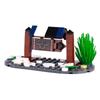 MOC Notice Board Building Blocks Bee Farm Fountain Bonfire Stove Medieval Town Street View Water Wall Bridge Road Sign Brick Toy