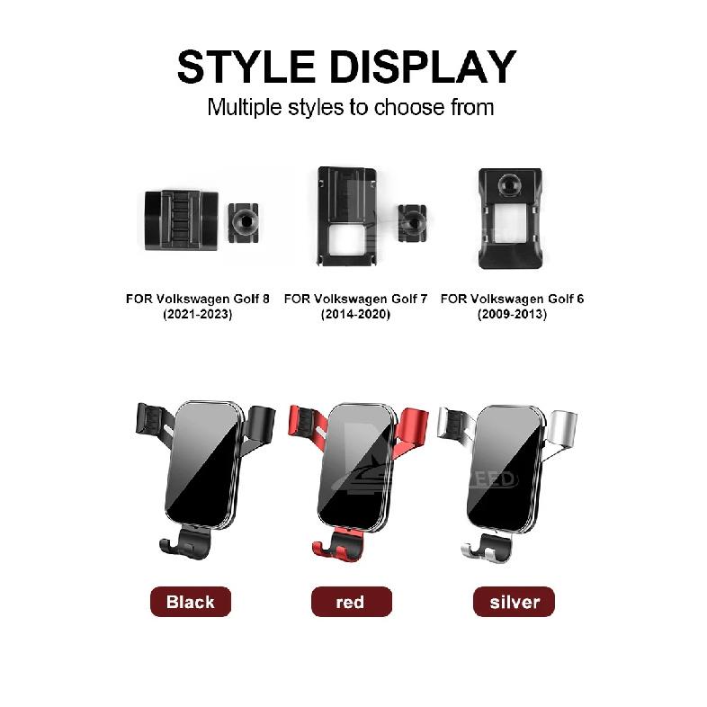 Gravity Car Phone Holder For Volkswagen VW Golf 6 MK6 2009 2010 2011 2012 2013Car Phone Holder Special Fixed Bracket Accessories