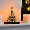 Christmas Candle Holder Iron Tree