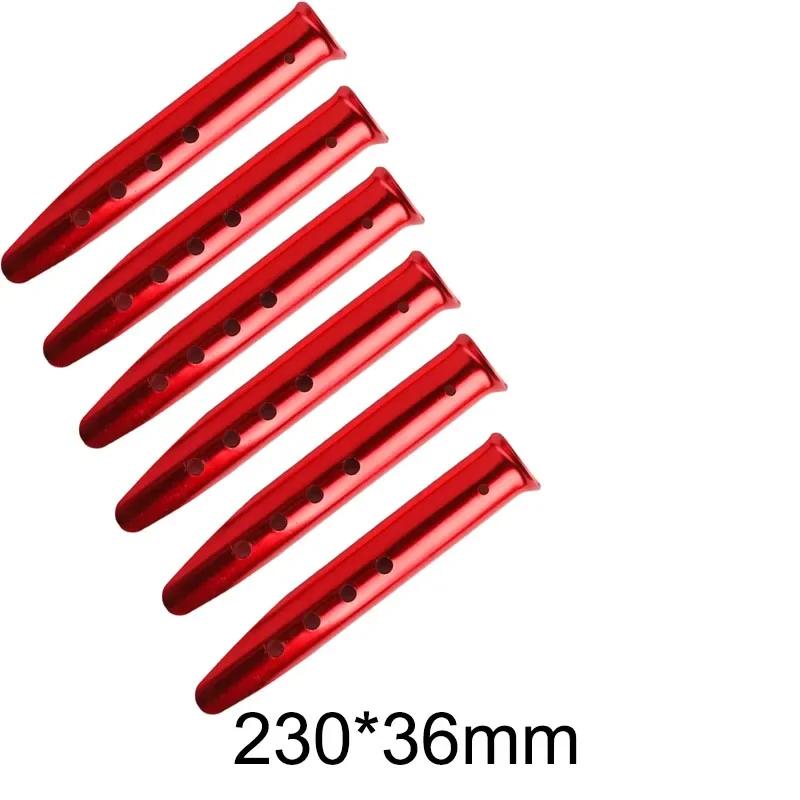 6pcs Outdoor Beach U-Shape Tent Stakes Camping Tent Pegs Tools for Camping Hiking Beach Snow Sand Ground Tarp Accessories