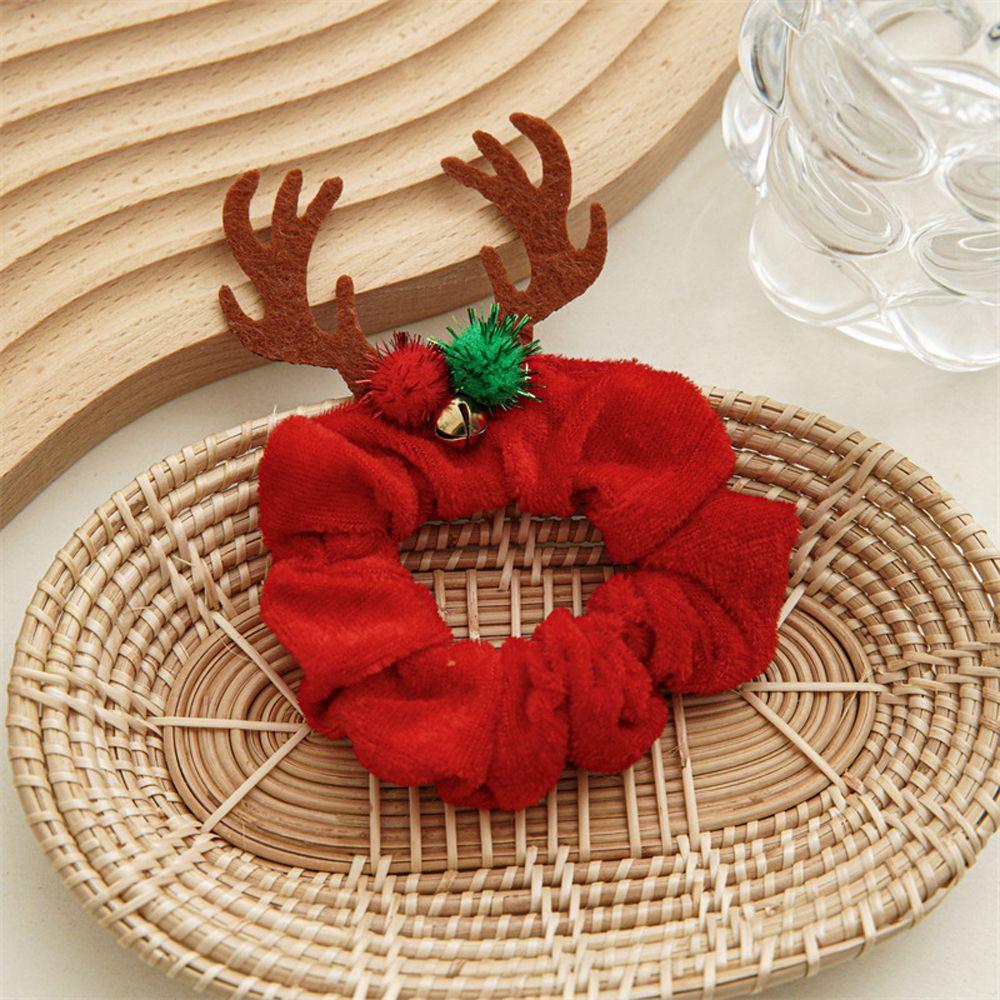 Bat Festival Hair Accessories Flannel Scrunchies Women Hair Rope Elastic Hair Bands Ponytail Holder