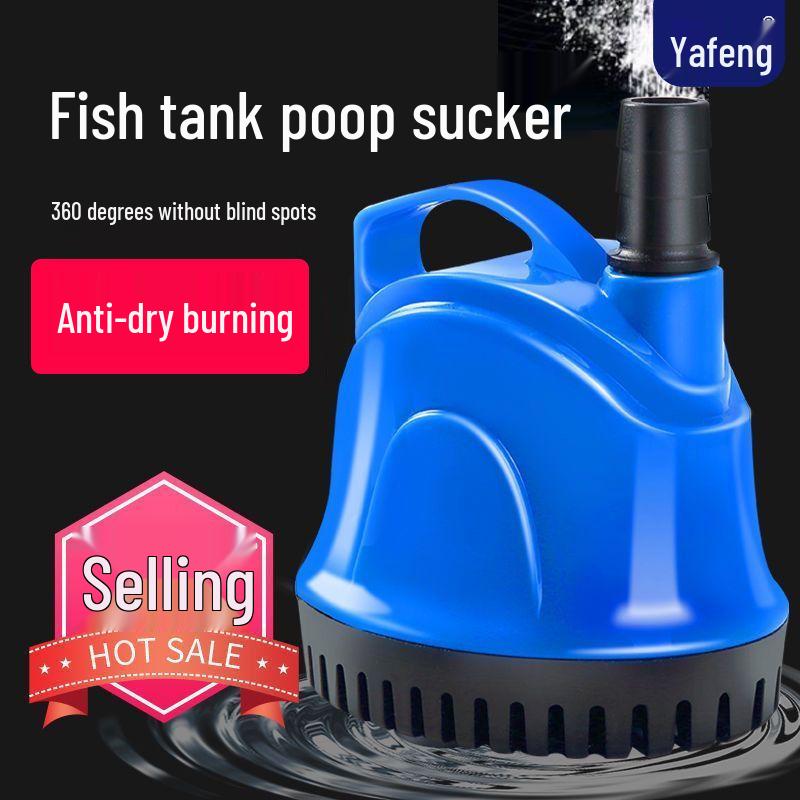 Pompă submersibilă de acvariu cu zgomot redus, cu aspirație inferioară și filtru