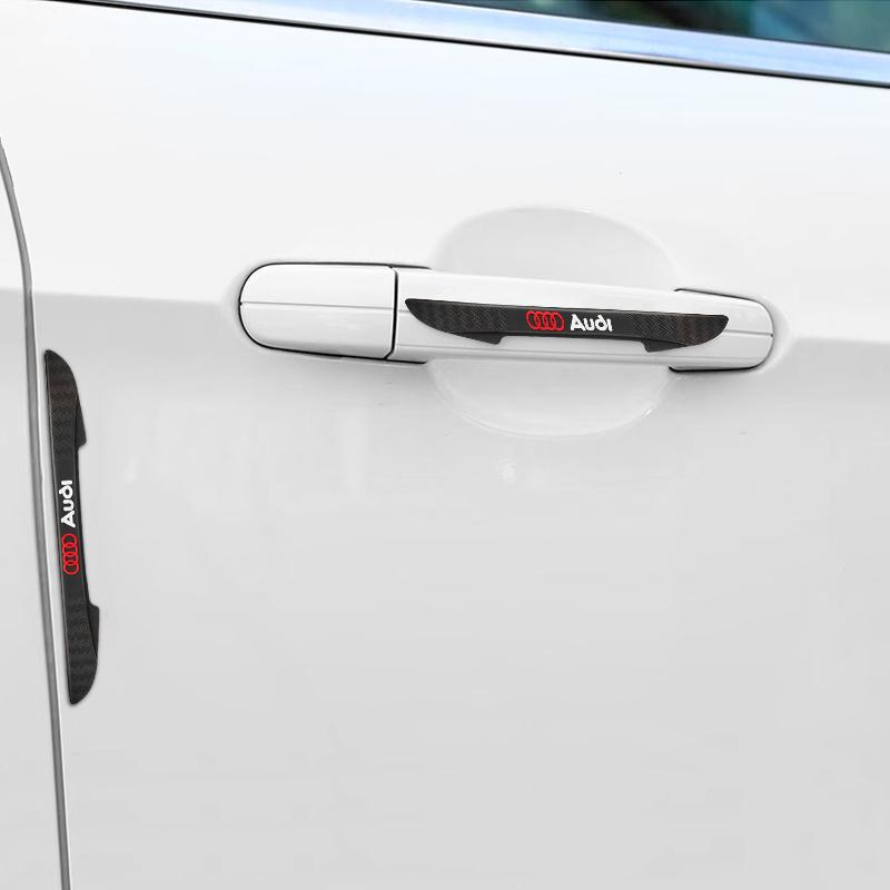 2026 4pcs Car Door Edge Protector Stickers Anti Collision Guards Strip For Audi S A3 A4 B8 8P 8V A6 C7 A5 Q5 B7 B6 B9 Q7 A1 A7 Sline