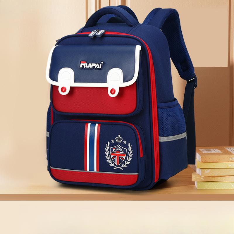 Children's Schoolbags with Reduced Burden and Large Capacity, Featuring Cartoons for Primary School Boys and Girls