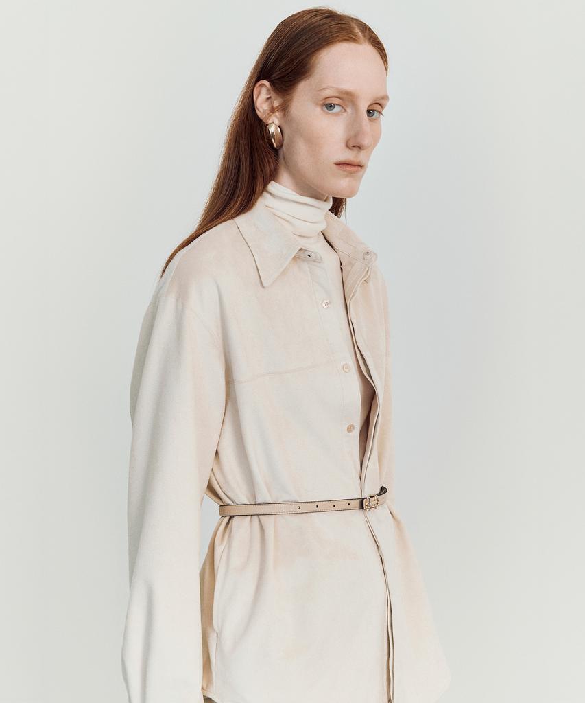 Meibeoyu Lenna Wool Turtleneck T-Shirt _ Ivory
