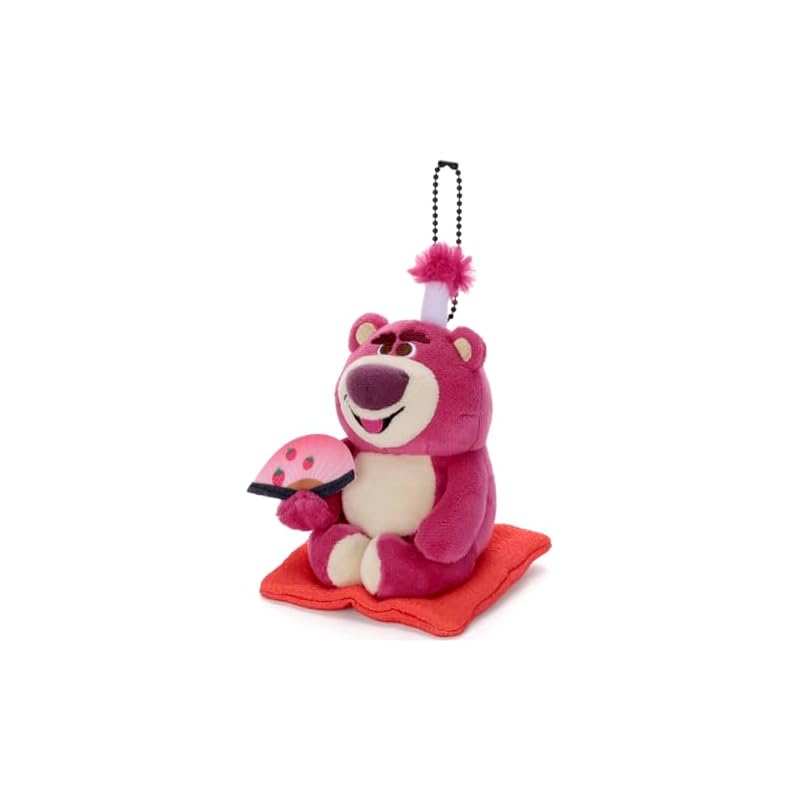 Takara Tomy Arts Pixar Character Toy Story 30th Anniversary Ball Chain Mascot Lotso (Evil Magistrate) Plush Toy, approximately 14cm tall
