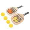 Wooden Pickleball Paddles Beginners Pickleball Rackets Balls Set Sports Equipment
